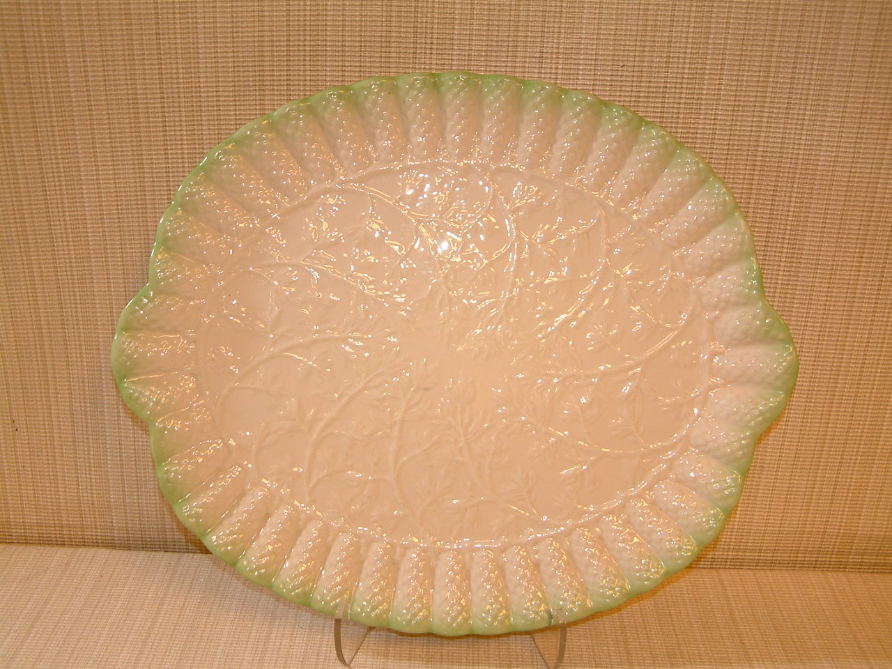 Belleek Cone Pattern Large Tea Serving Tray