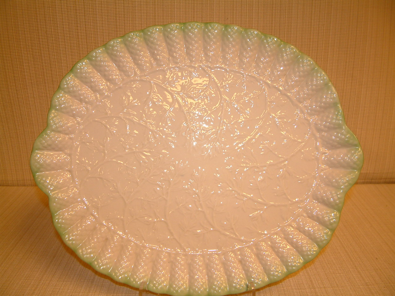 Belleek Cone Pattern Large Tea Serving Tray - Image 2