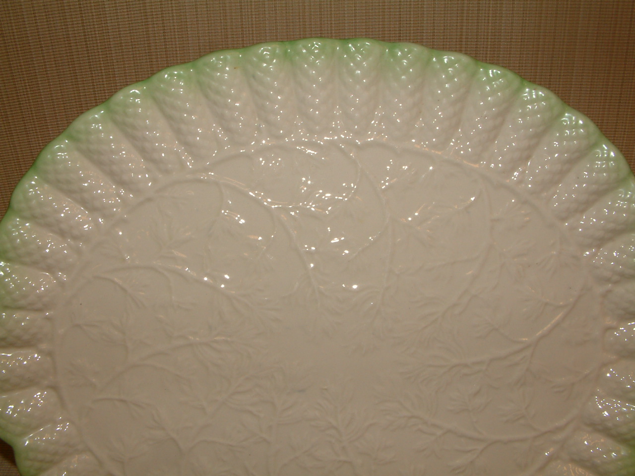 Belleek Cone Pattern Large Tea Serving Tray - Image 4