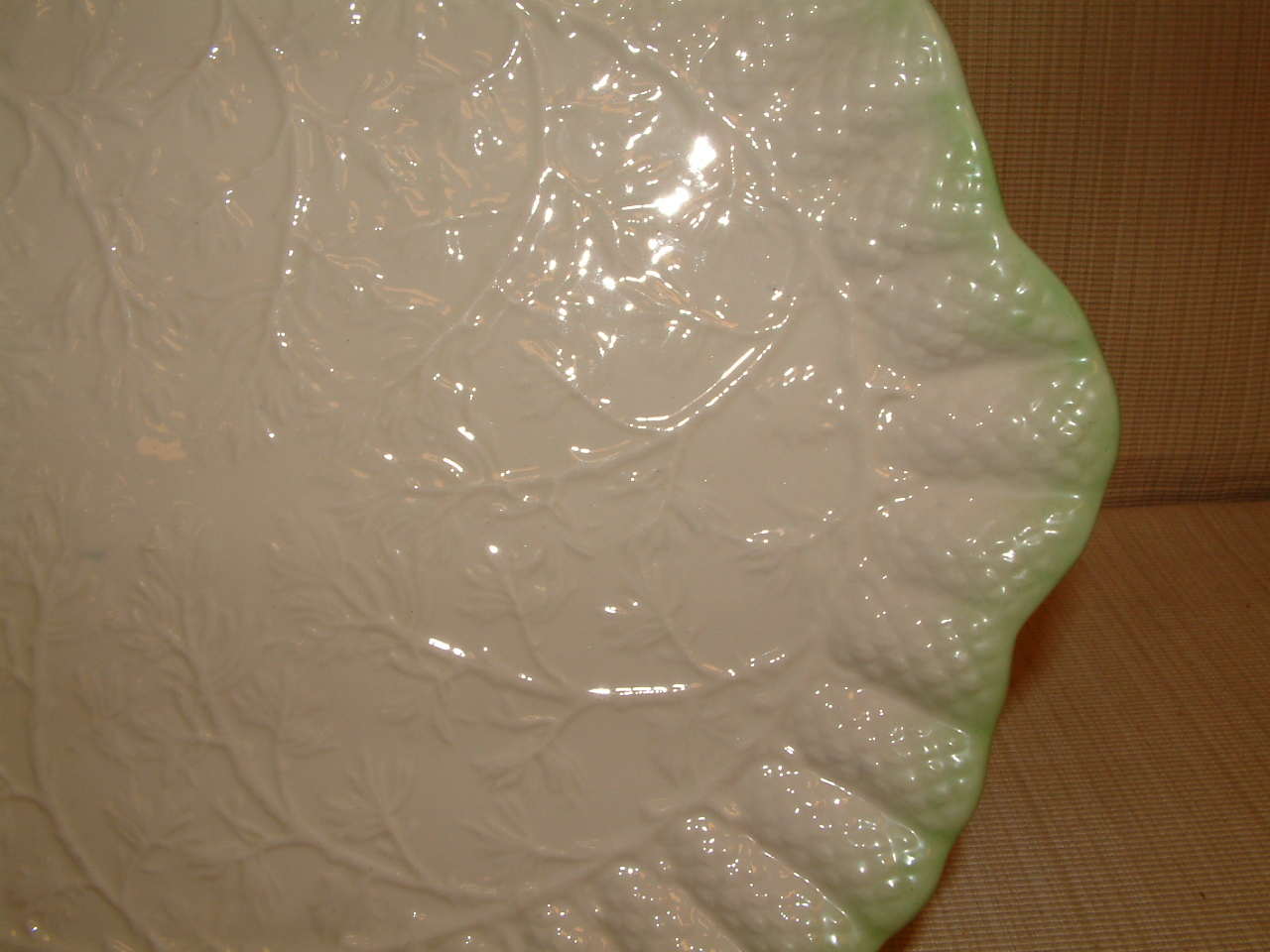 Belleek Cone Pattern Large Tea Serving Tray - Image 5