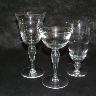 Tiffin Optic Teardrop Stem Fine Crystal
