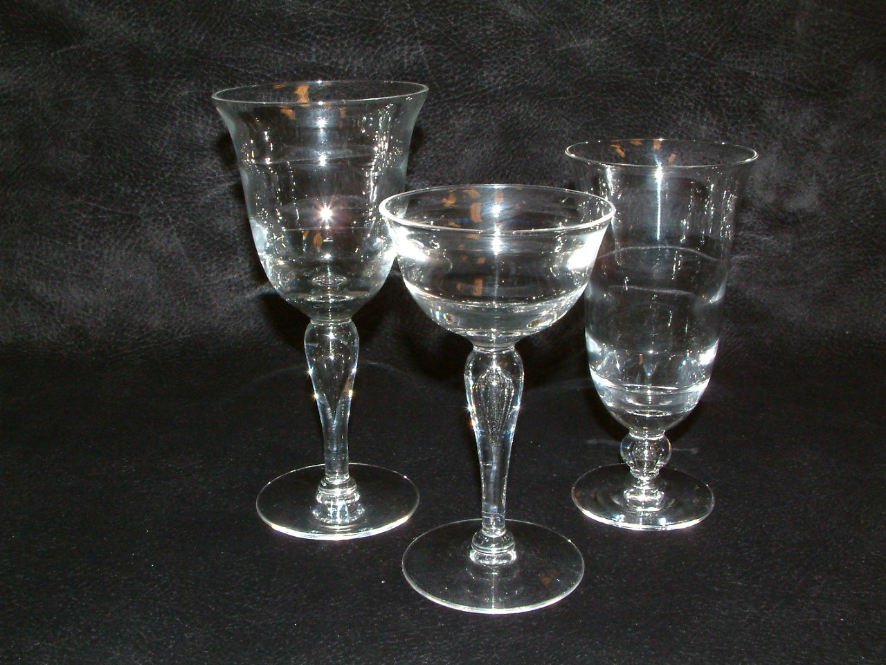 Tiffin Optic Teardrop Stem Fine Crystal