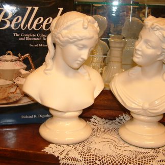 Belleek Parian  Busts  Joy & Sorrow