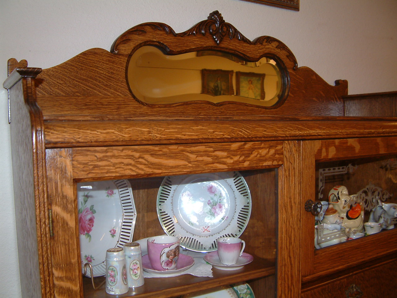 Quartersawn Oak Side By Side Secretary - Image 3