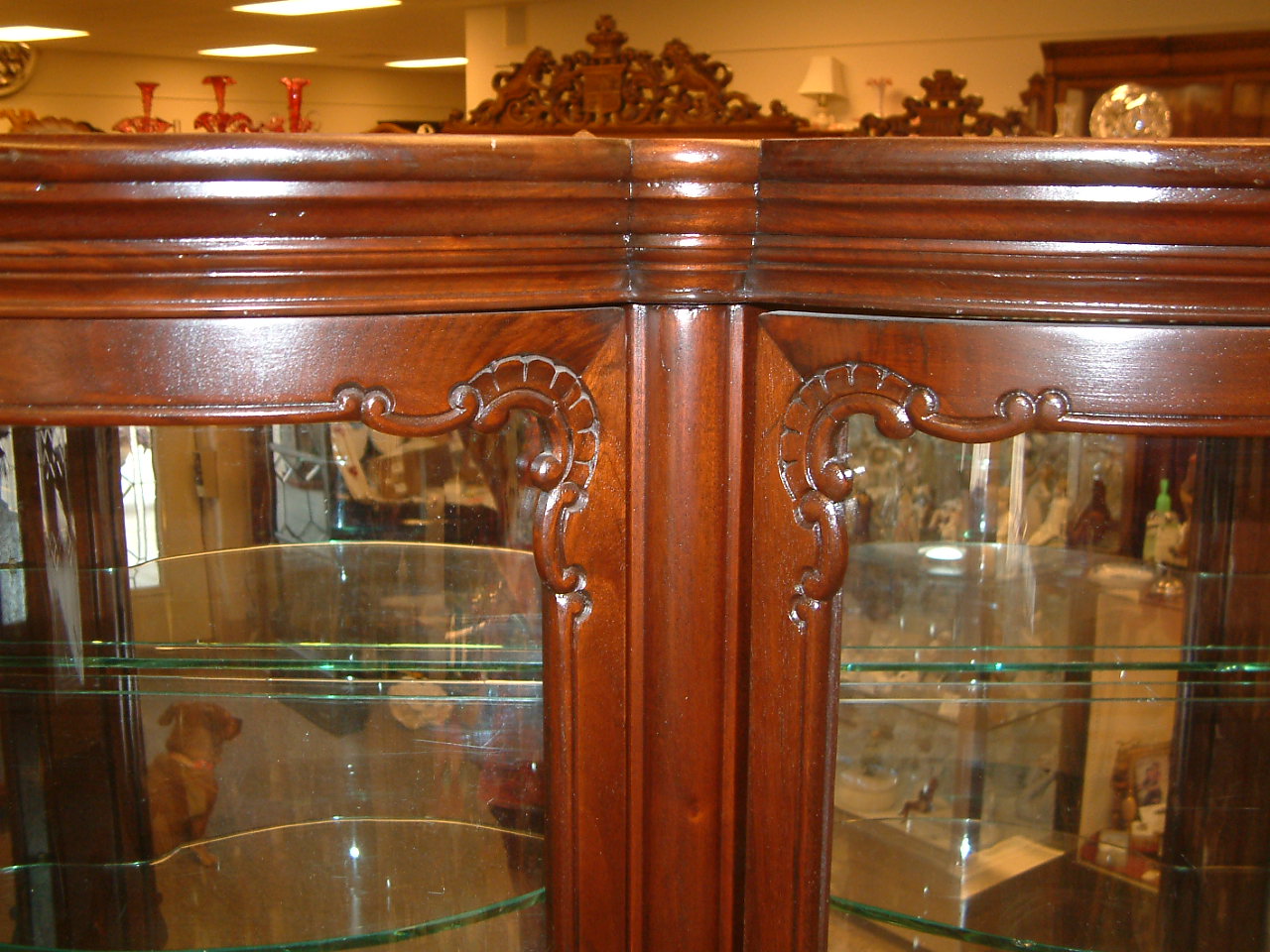 Massive Mahogany Fancy Display Cabinet, Attributed to R J Horner - Image 8