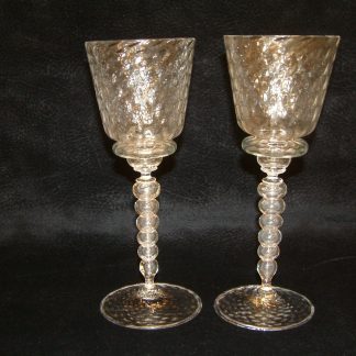 Venetian Tall Wine Goblets