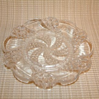 Baccarat Crystal Diamond Swirl / Serpentine  Small Dish