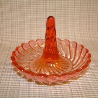 Baccarat Rose Tiente Bambous Swirl Ring Dish SOLD