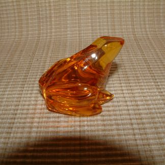Baccarat Gold Orange Frog