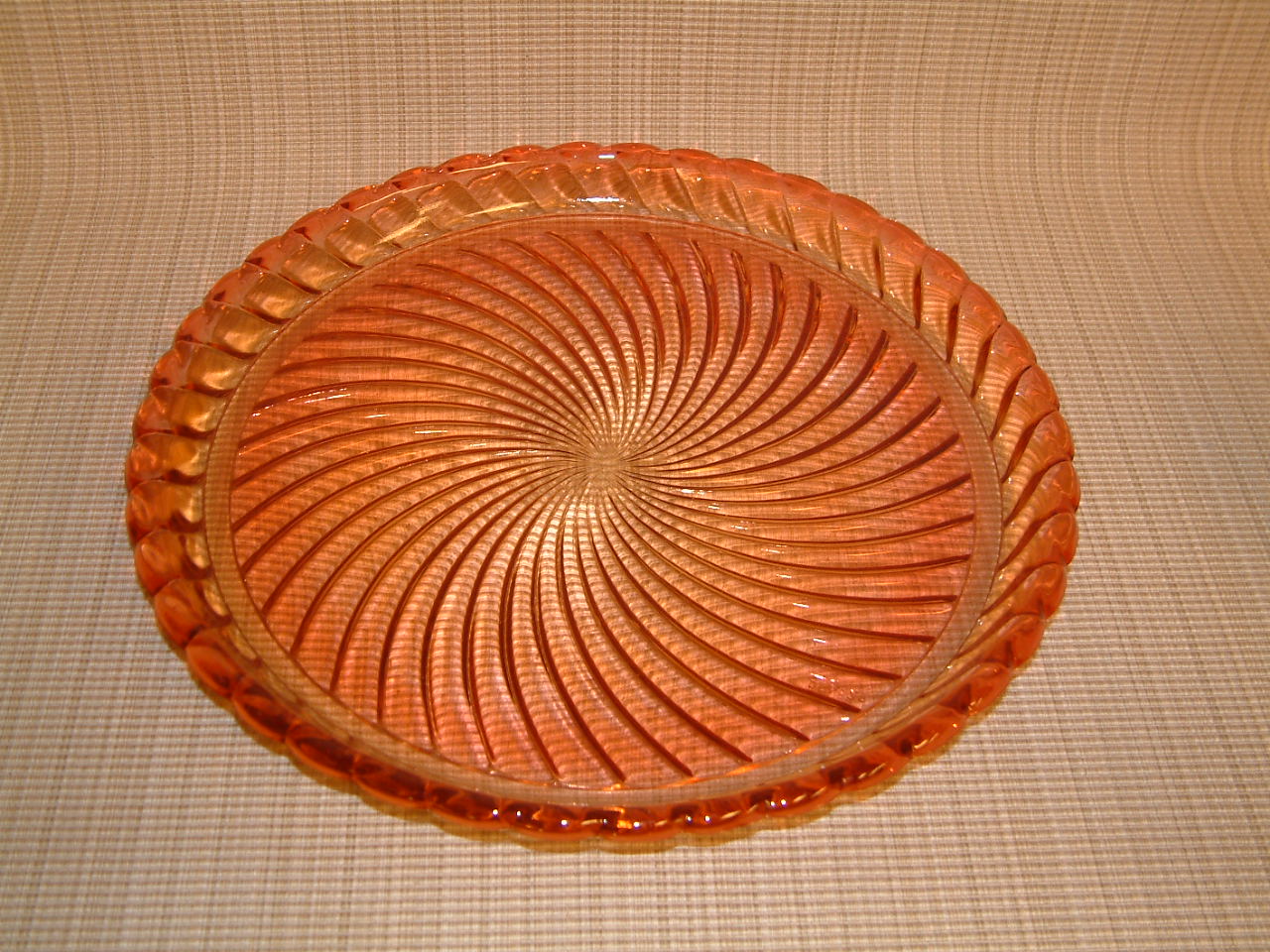 Baccarat Rose Tiente Bambous Round Tray