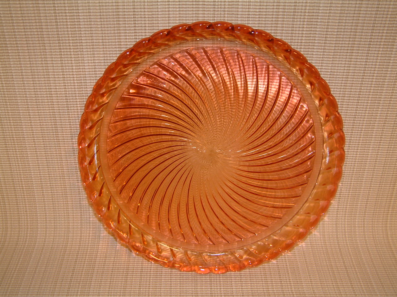 Baccarat Rose Tiente Bambous Round Tray - Image 4