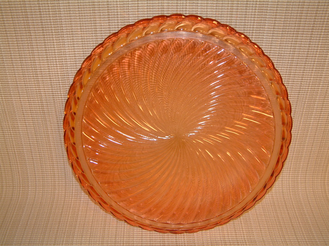 Baccarat Rose Tiente Bambous Round Tray - Image 3
