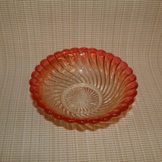 Baccarat Rose Tiente Bambous Swirl Bowl