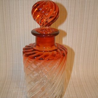 Baccarat Rose Tiente Bambous Swirl Large Bottle SOLD