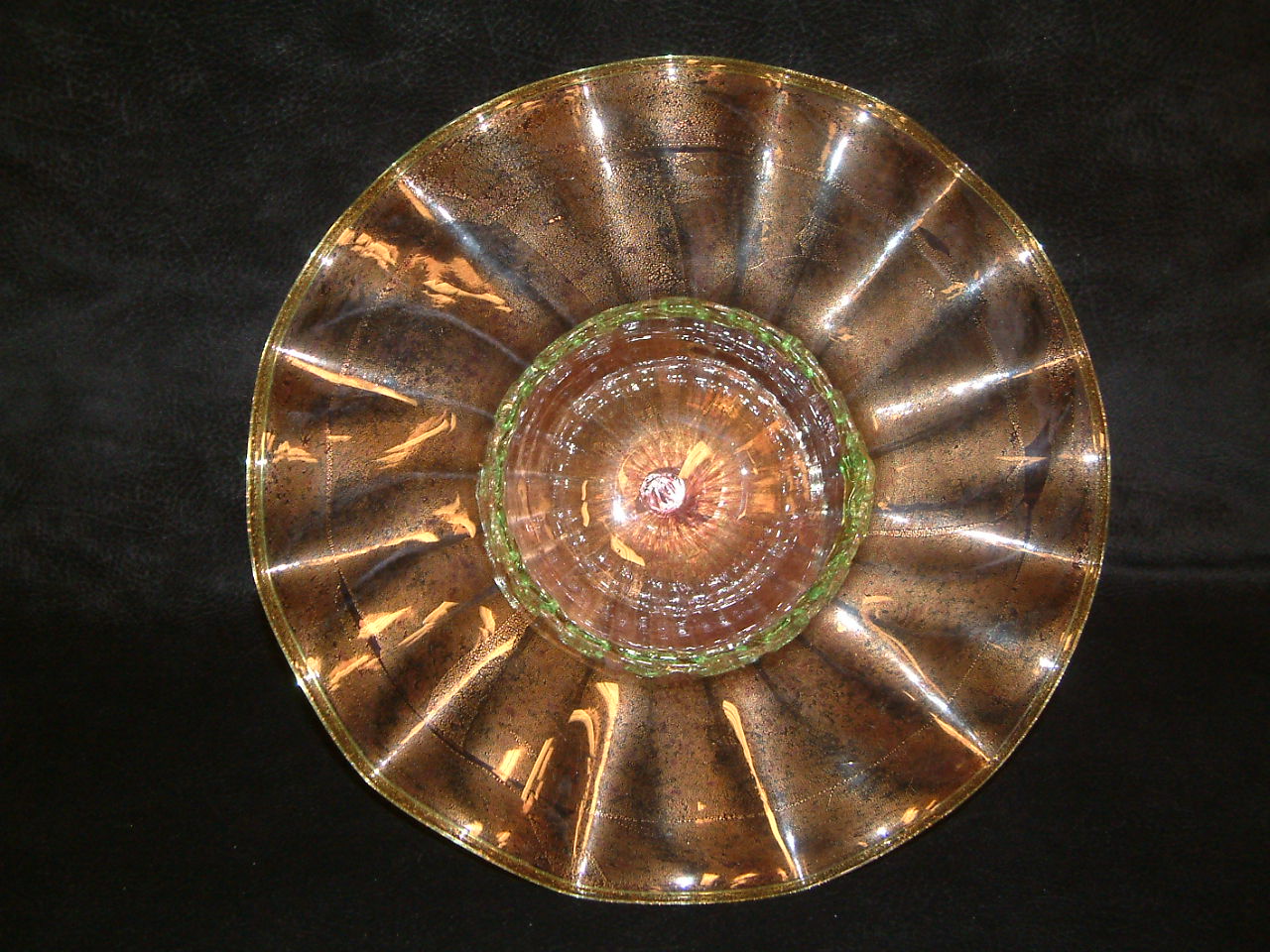 Venetian Glass Salviati 3 pc Centerpiece Candlestick Set - Image 9