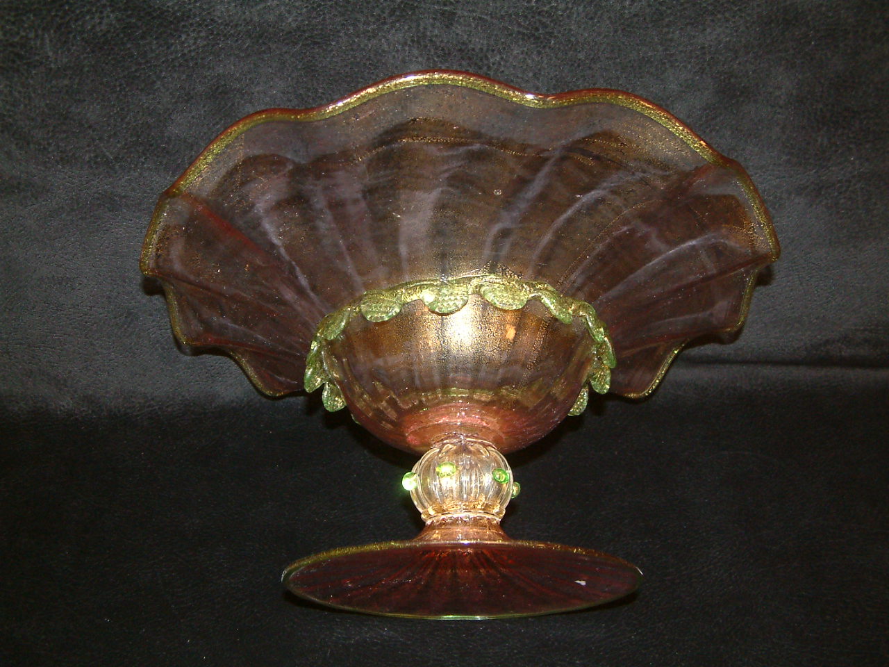 Venetian Glass Salviati 3 pc Centerpiece Candlestick Set - Image 10