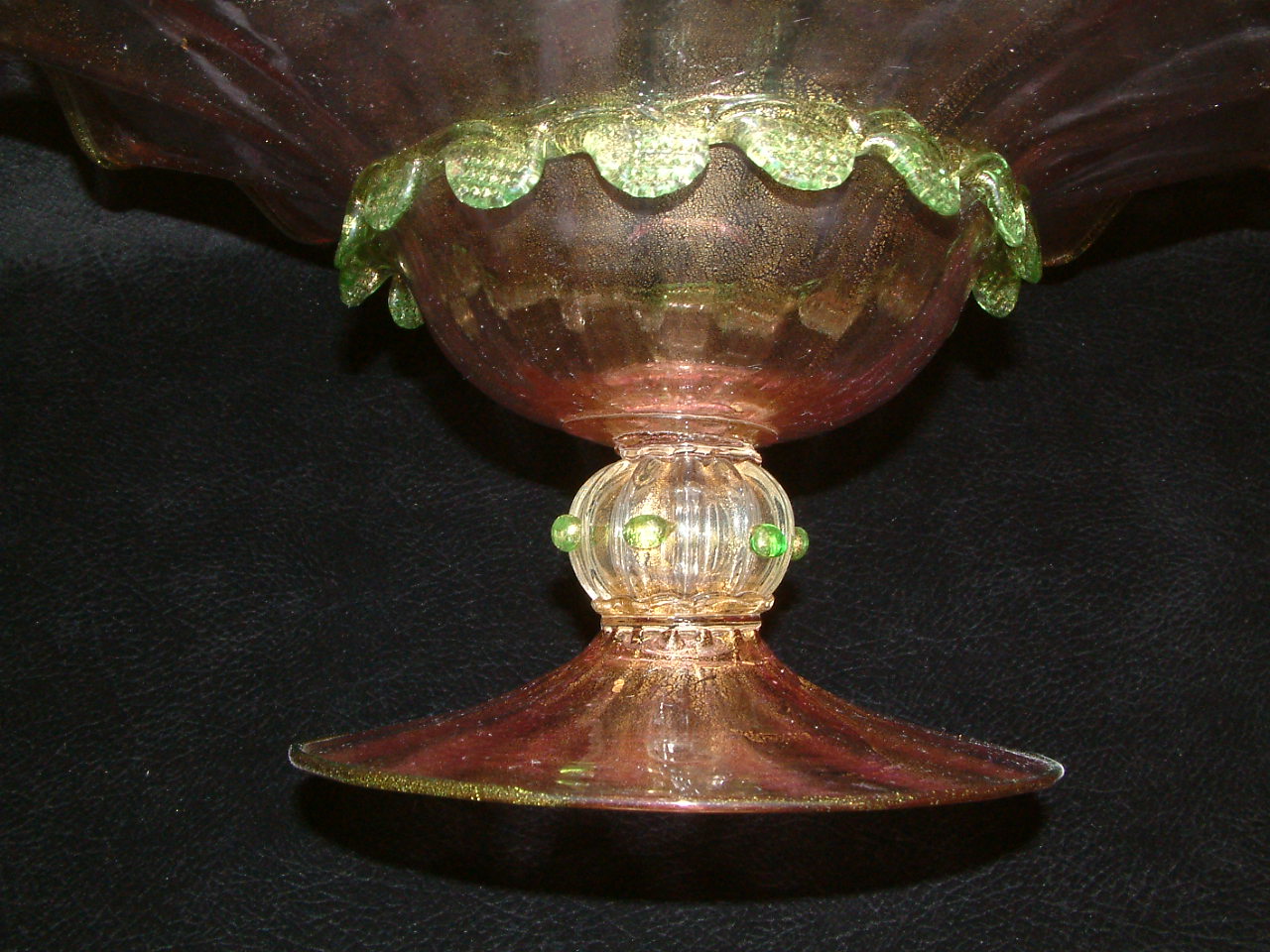 Venetian Glass Salviati 3 pc Centerpiece Candlestick Set - Image 11