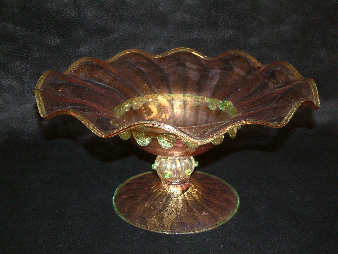 Venetian Glass Salviati 3 pc Centerpiece Candlestick Set - Image 12