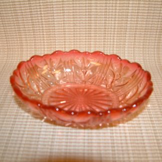 Baccarat Rose Tiente Laurel Leaf Laurier Oval Pin Dish
