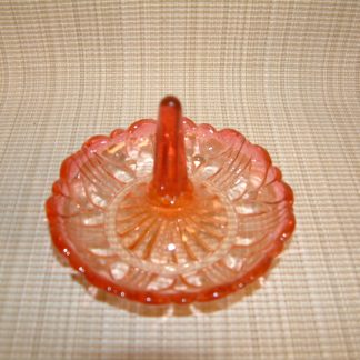 Baccarat Rose Tiente Laurel Leaf / Laurier Ring Dish