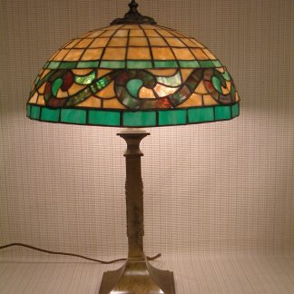 Ornate Leaded Glass Lamp SOLD