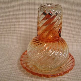Baccarat Rose Tiente Swirl Bambous 3 pc Bedside Water Set ON SALE