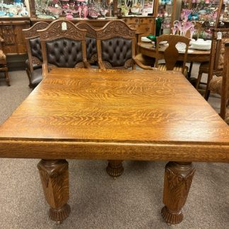 Quartersawn Oak Hidden Leaves Extension Table