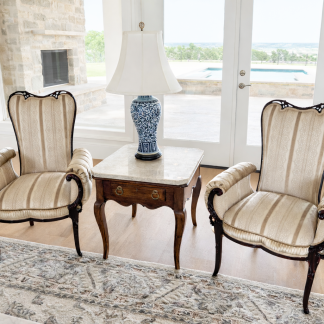 Art Nouveau Pair  Chairs