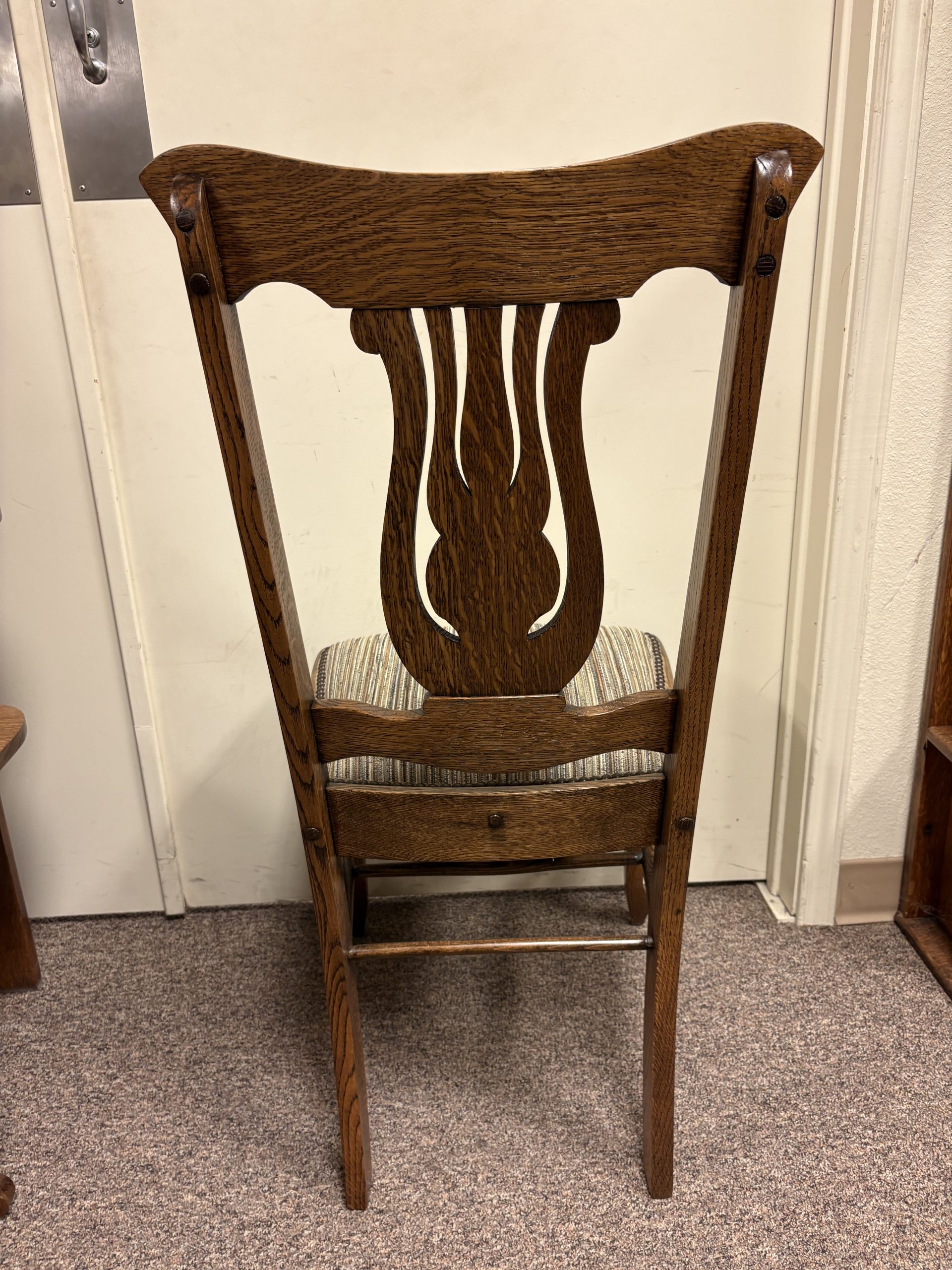 Oak Heavy Dining Chairs Set of 6 - Image 2