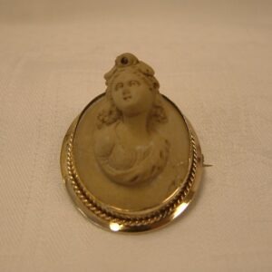 Victorian High Relief Lava Cameo