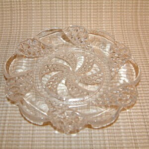Baccarat Crystal Diamond Swirl / Serpentine  Small Dish