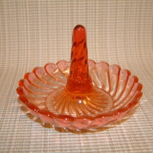 Baccarat Rose Tiente Bambous Swirl Ring Dish SOLD