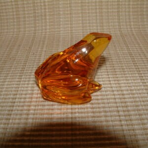 Baccarat Gold Orange Frog