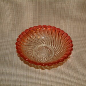 Baccarat Rose Tiente Bambous Swirl Bowl