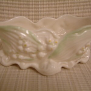 Belleek Lily Double Mark Bowl