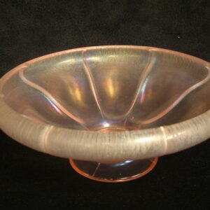 Fenton Velva Rose Stretch Glass  Bowl