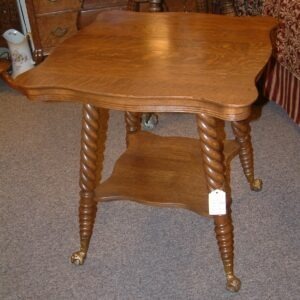Fancy Glass Ball & Clawfoot Parlor Table