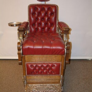 Koken Oak Barber Chair with Coaster SOLD