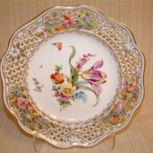 Dresden Carl Thieme Reticulated Plate
