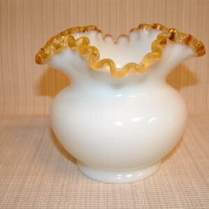 Fenton Gold Crest Large Rose Bowl