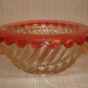 Baccarat Rose Tiente Rolled Rim Large Bowl   ON SALE