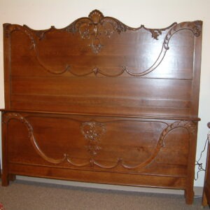 Tall Quartersawn Oak Victorian Bed,  Rebuilt to King Size  SOLD!
