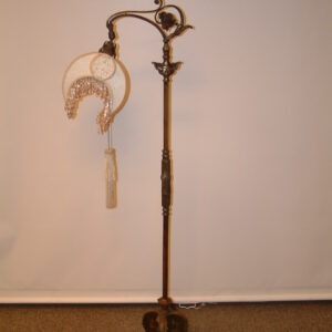 Antique Bronze Clawfoot Bridge Lamp