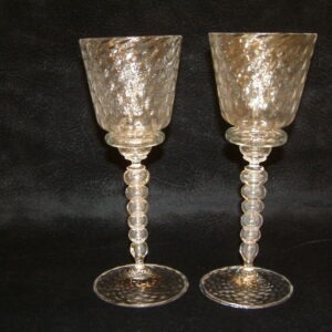 Venetian Tall Wine Goblets