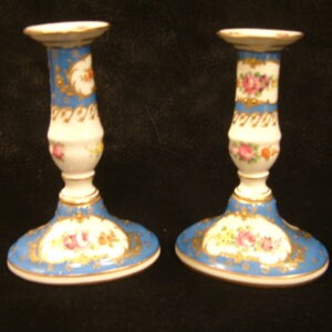 Dresden Carl Thieme Candlesticks  Pair