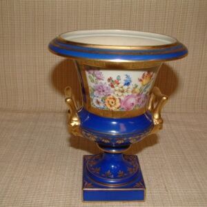 Dresden Carl Thieme Cobalt Vase