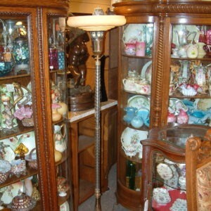 Torchiere Lamp with Glass Tubes