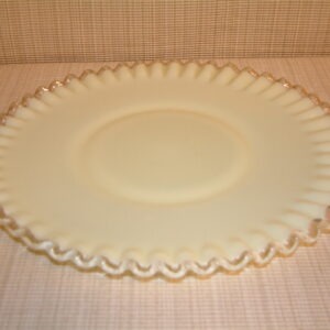 Fenton Ivory Crest 12" Plate