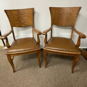 Quartersawn Oak Arm Chairs