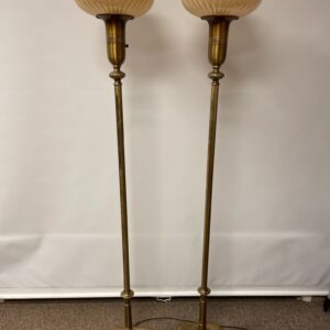 Matched Pair of Antique Torchiere Lamps  SOLD